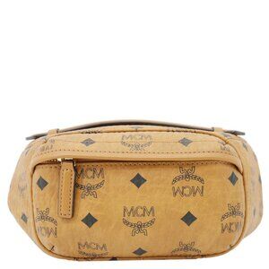 MCM  Monogram Visetos Coated Canvas Bumbag Cognac
